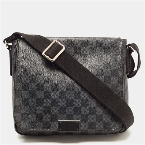 louis vuitton district pm damier graphite n41054|District PM Damier Graphite Canvas .